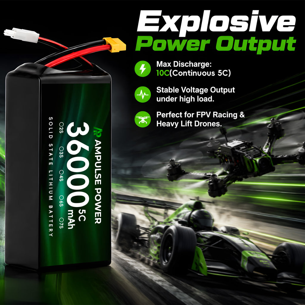 10787191 Semi Solid State Battery 36000mAh 3.7V 350Whkg High Density Agriculture Spraying Drone UAV Long Flight Duration Pack
