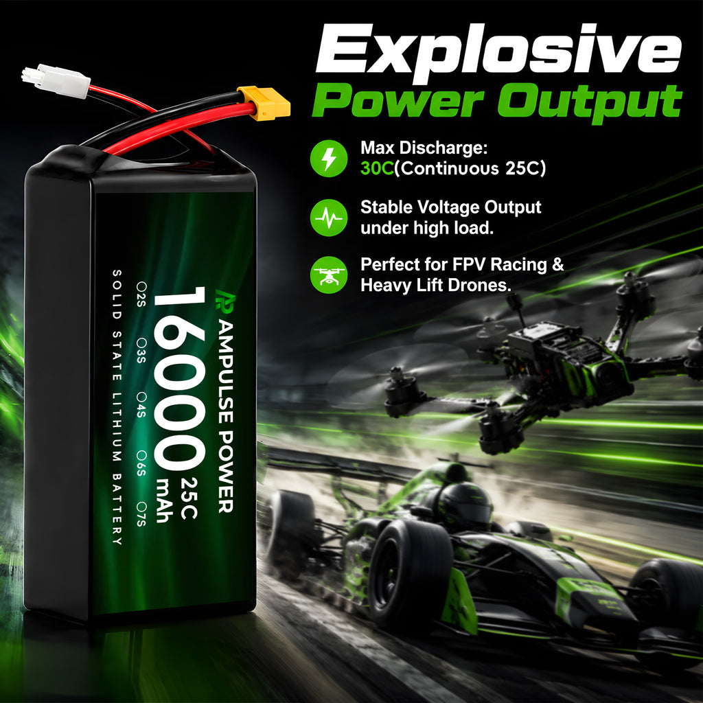1174172 Lipo Battery 16000mAh 3.7V 25C 30C High Capacity Industrial Agriculture Drone UAV Professional Rechargeable Power Pack