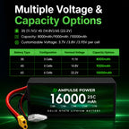 1174172 Lipo Battery 16000mAh 3.7V 25C 30C High Capacity Industrial Agriculture Drone UAV Professional Rechargeable Power Pack