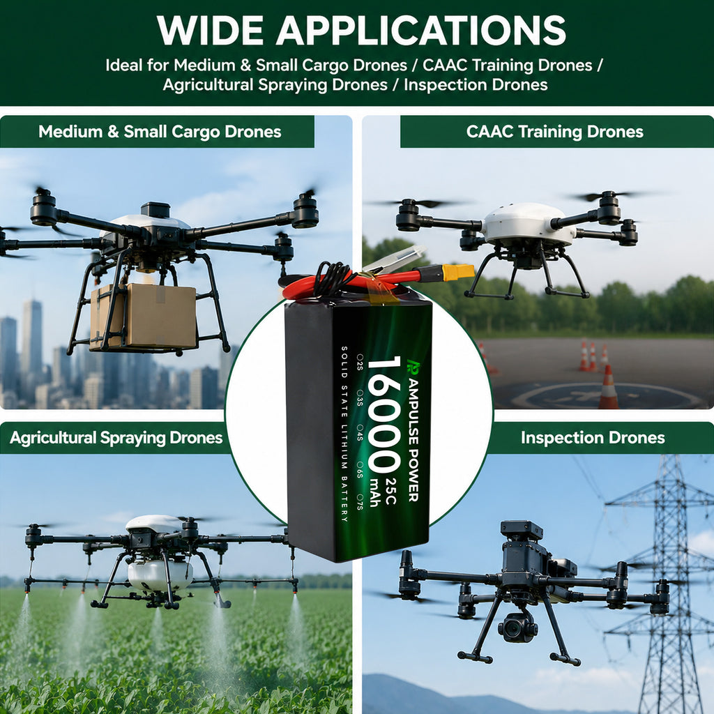 1174172 Lipo Battery 16000mAh 3.7V 25C 30C High Capacity Industrial Agriculture Drone UAV Professional Rechargeable Power Pack