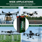 1174172 Lipo Battery 16000mAh 3.7V 25C 30C High Capacity Industrial Agriculture Drone UAV Professional Rechargeable Power Pack