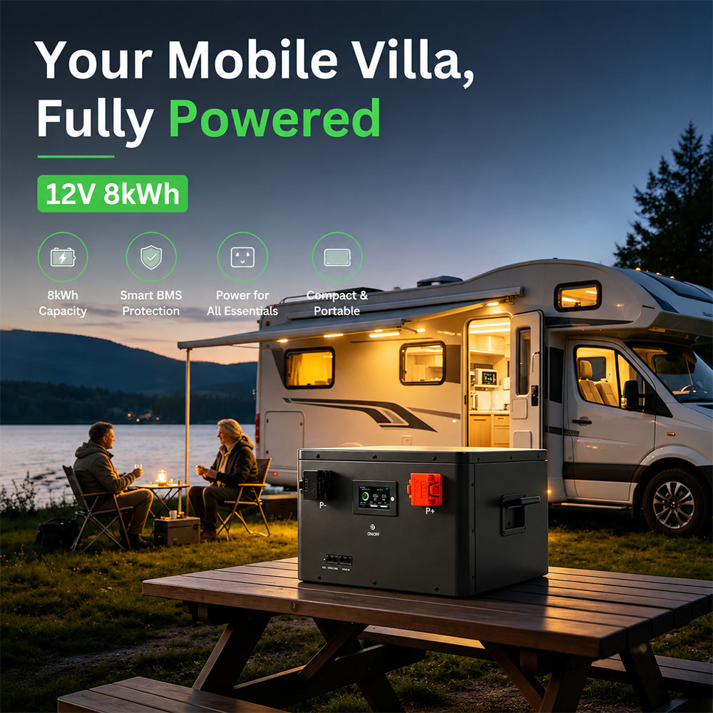 12V 8KWH RV Off-Grid Battery Pack