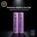 18650 Li-ion Cell2600mAh|3.7V|1C Discharge