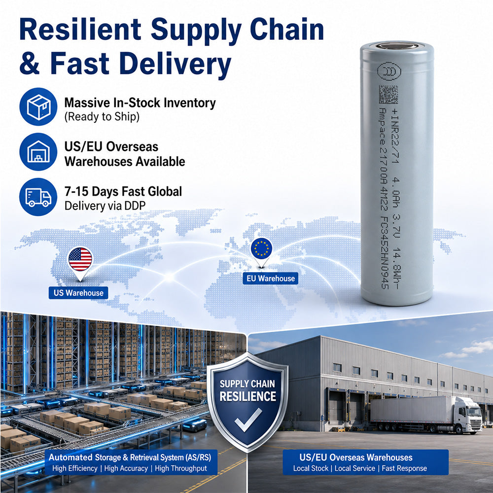 21700 4000mAh High-Rate Li-ion Cell 10C (40A)
