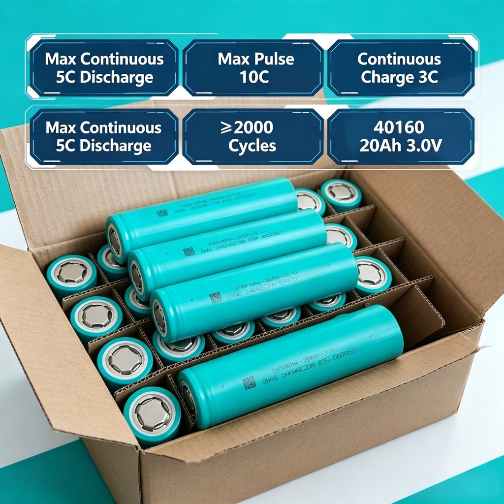 Grade A  QNAS40160 Sodium-ion Battery 3.0V 15Ah 17.5Ah 20Ah High Rate Low Temperature Resistant SIB Cell with 5C Certification(28 pieces/box))