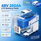 2026 48V 280Ah LTO Battery Pack Built Prismatic Cells For Home Energy Storage System 20000  Cycles Wide Temperature Range