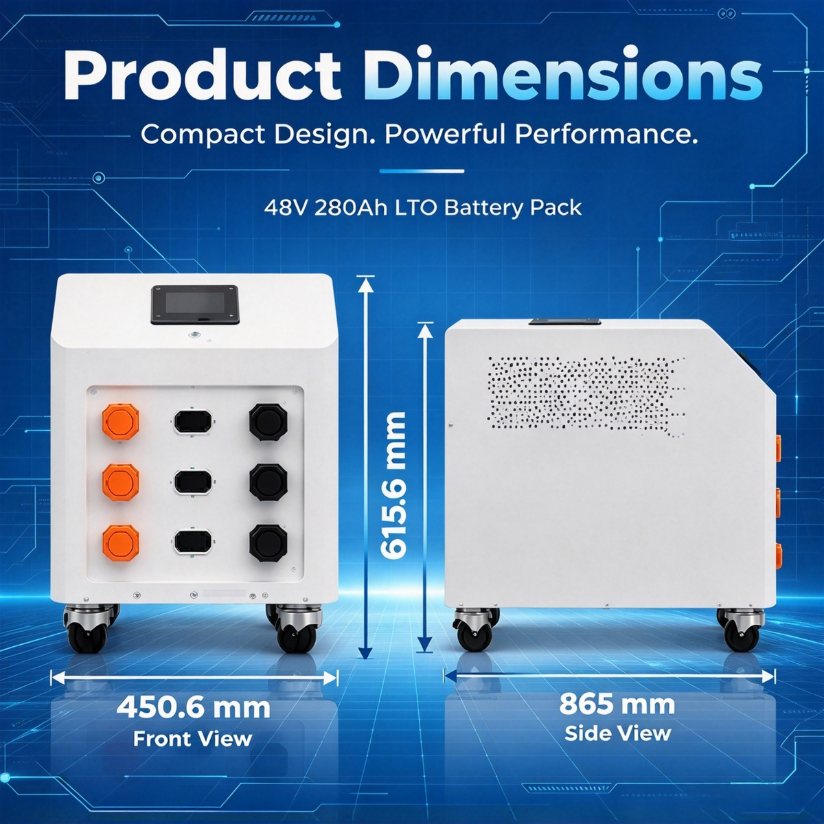 2026 48V 280Ah LTO Battery Pack Built Prismatic Cells For Home Energy Storage System 20000  Cycles Wide Temperature Range