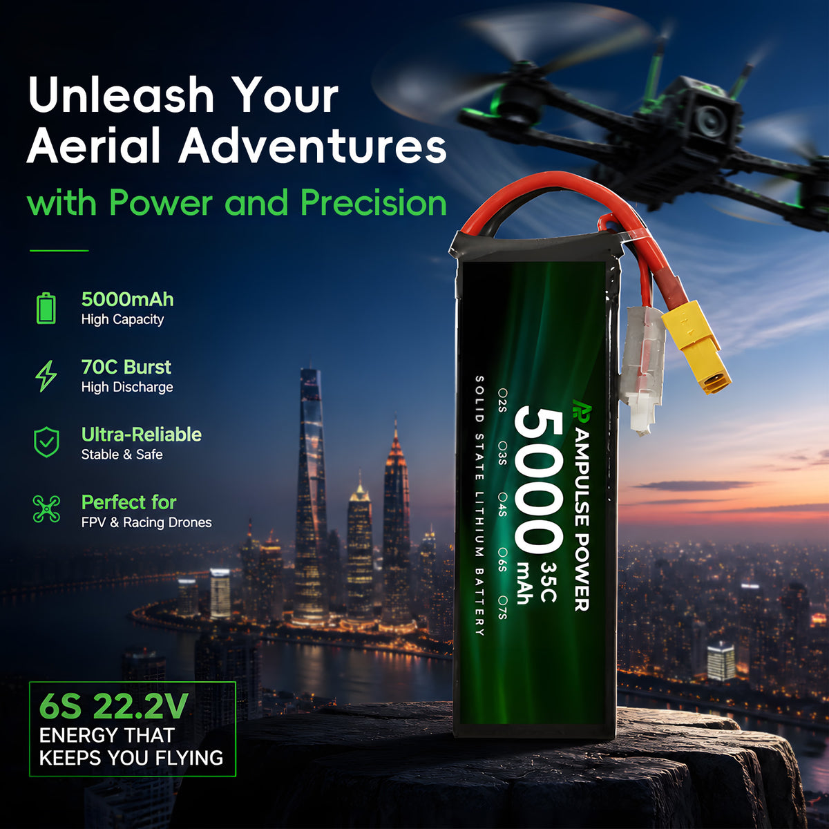 8643126 Lipo Battery 5000mAh 35C 70C High Capacity FPV Racing Drone UAV Quadcopter Reliable Rechargeable Lithium Power Cell（MOQ 50 PIECES)）