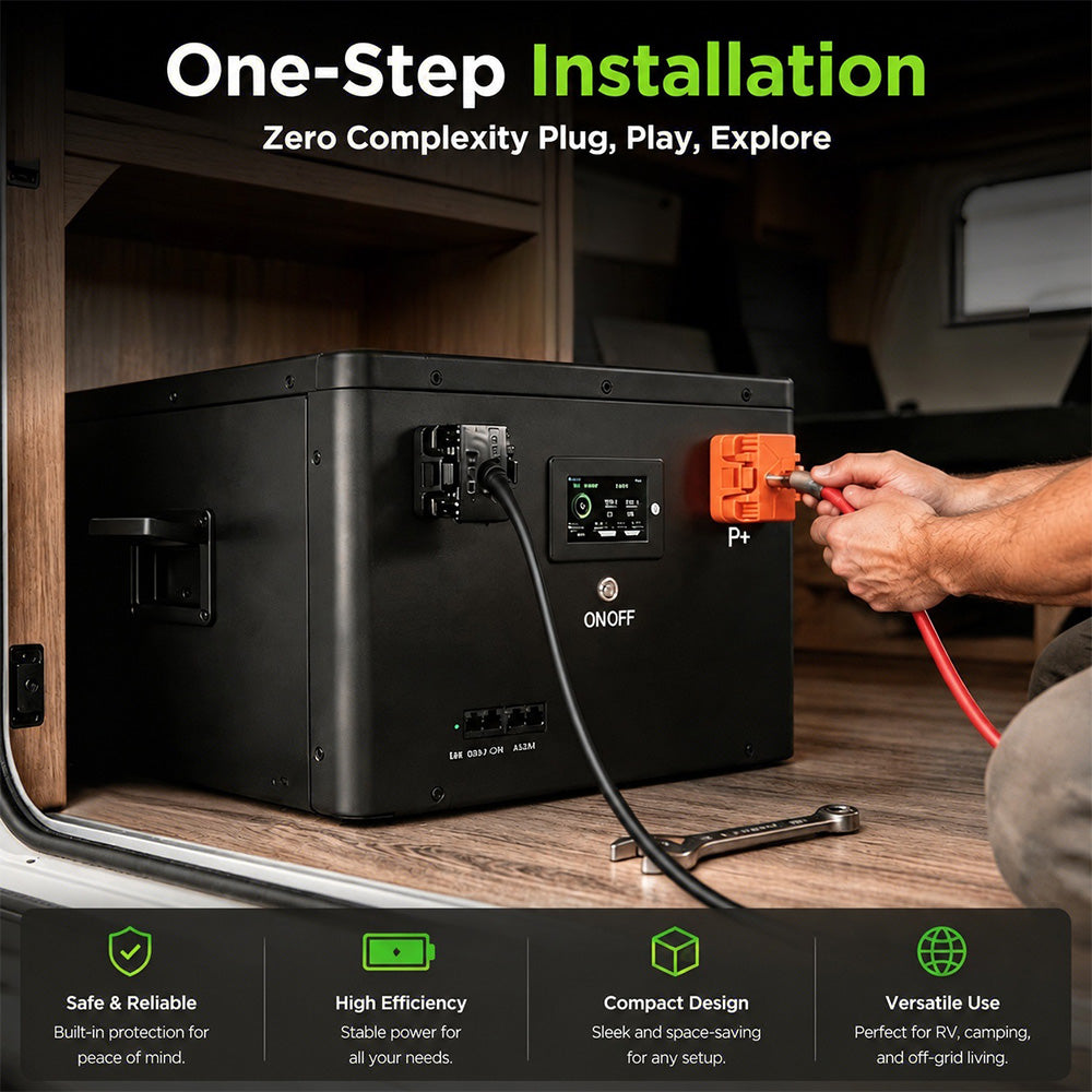 12V 8KWH RV Off-Grid Battery Pack