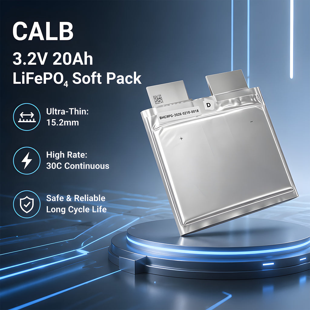 CALB 3.2V 20Ah LiFePO4 Soft Pack Battery Cell 30C Discharge for Starter