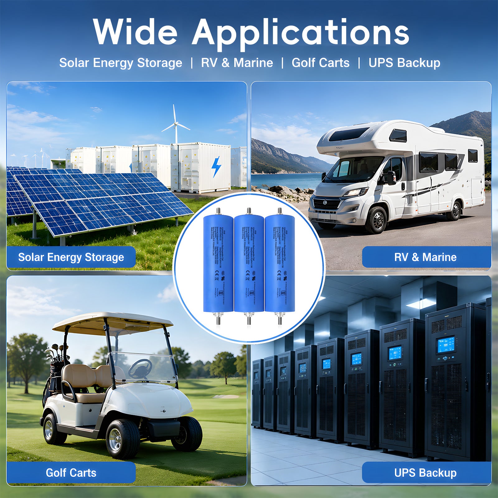EVE C40 20Ah IFR40135 Lifepo4 Battery Cell Grade A 3.2V Lithium Iron Phosphate Rechargeable Cylindrical Power Solar Storage Backup