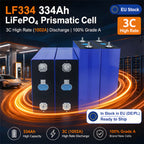 Original Eve Lf334 334ah 3.2v Lifepo4 Prismatic Cell 3c High Rate 1002a Grade A Eu Stock De Pl Solar Storage Bess