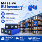 DDP EU Stock MB31 314Ah LiFePO4 Cells 3.2V Prismatic Battery 8000 Plus Cycles For Residential Solar System