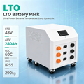 2026 48V 280Ah LTO Battery Pack Built Prismatic Cells For Home Energy Storage System 20000  Cycles Wide Temperature Range