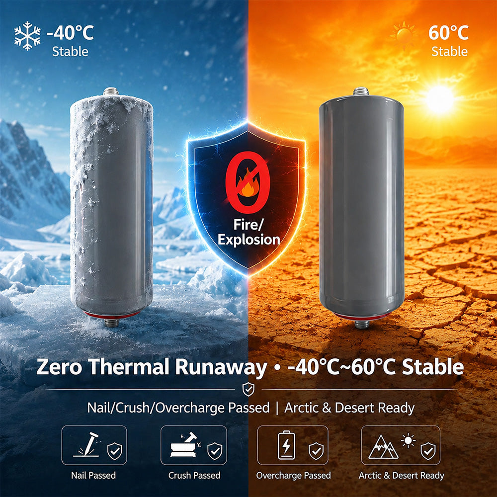 LTO 30A battery Cell 25,000 Cycles 10C Discharge -40-60°C