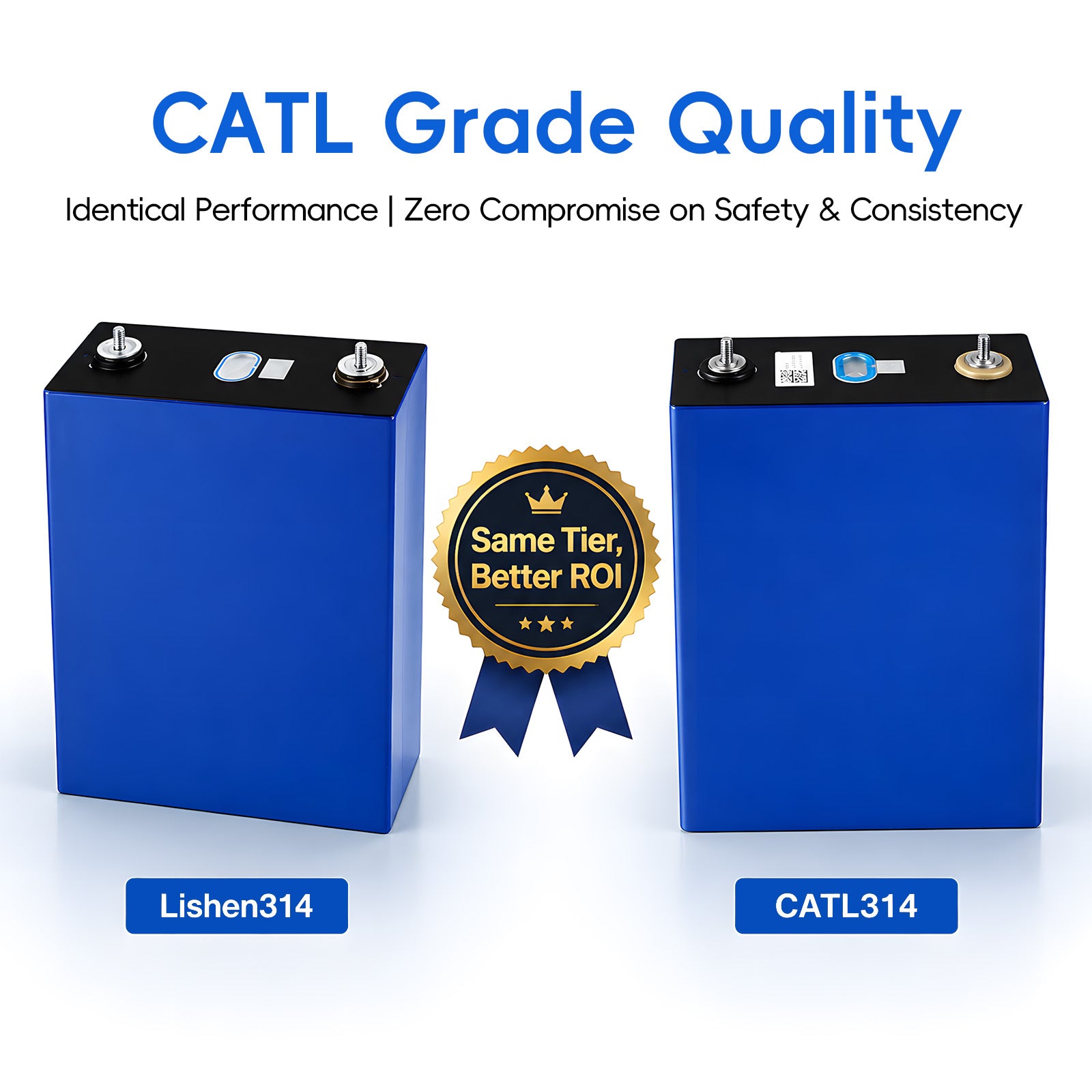 Lishen 314Ah LiFePO4 Battery Cell Tier 1 Engineering 10 Percent Lower Cost Grade A Prismatic For Solar Storage ESS New