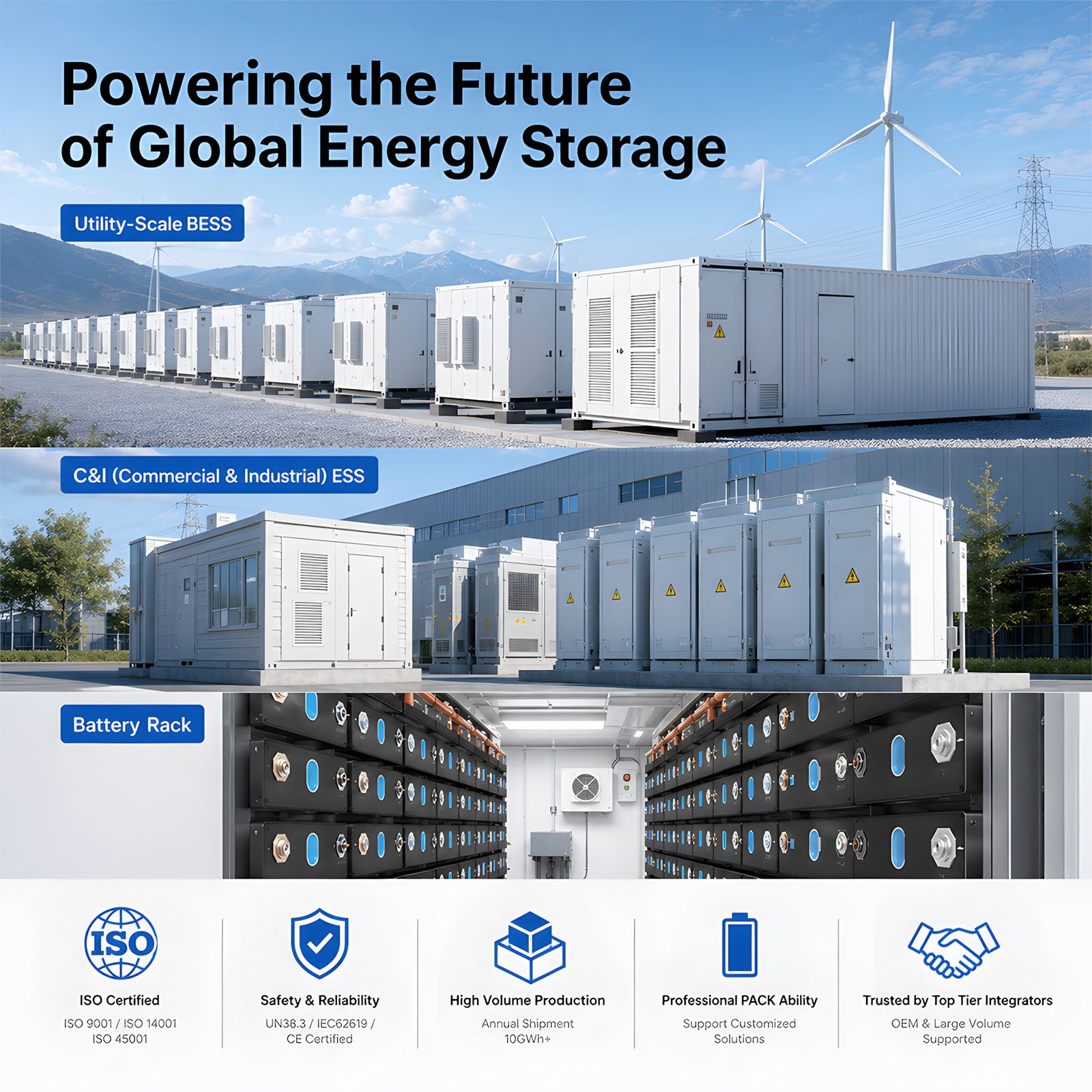 DDP EU Stock MB31 314Ah LiFePO4 Cells 3.2V Prismatic Battery 8000 Plus Cycles For Residential Solar System