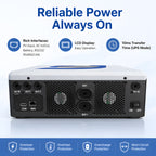  6KW Hybrid Solar Inverter 48V 220V Off-Grid with 120A MPPT & Tuya Wifi
