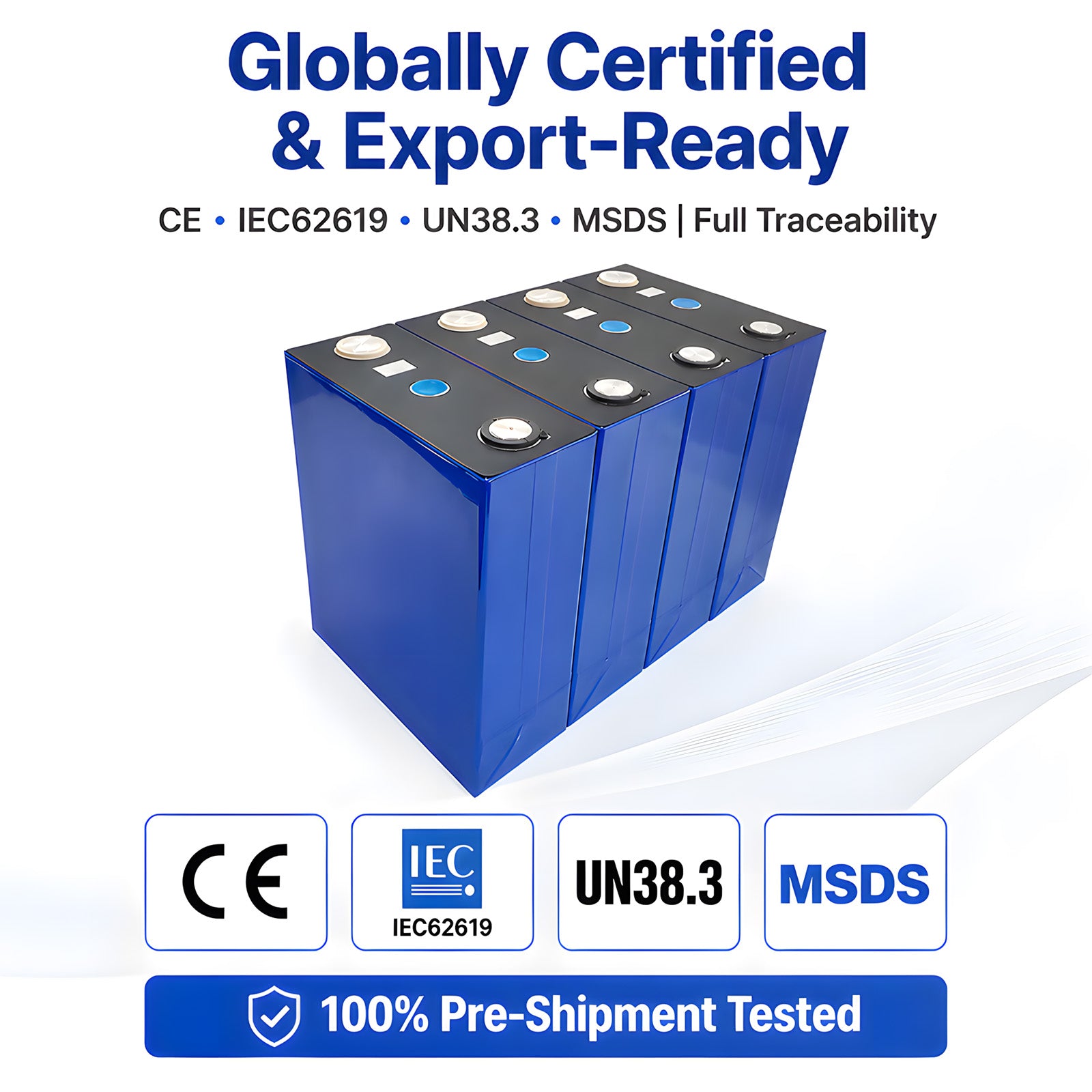 High Capacity 210Ah 3V Sodium Ion Battery Cell Zero Thermal Runaway Rechargeable Na Ion Storage CE IEC UN38.3 Solar ESS