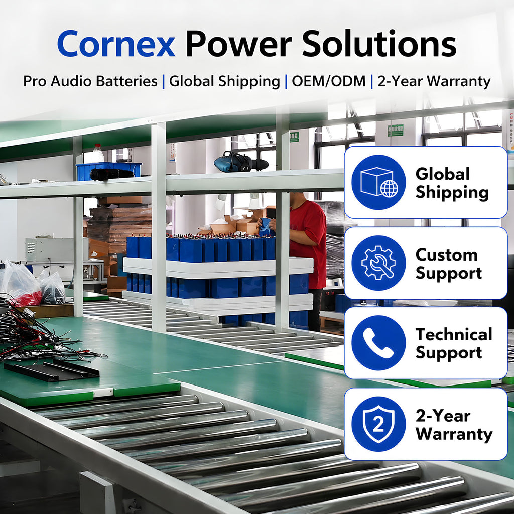 Cornex 120Ah 3.2V High Power LiFePO4 Battery Cell 5C Continuous 9C Peak For Car Audio Bass Amplifier System Grade A