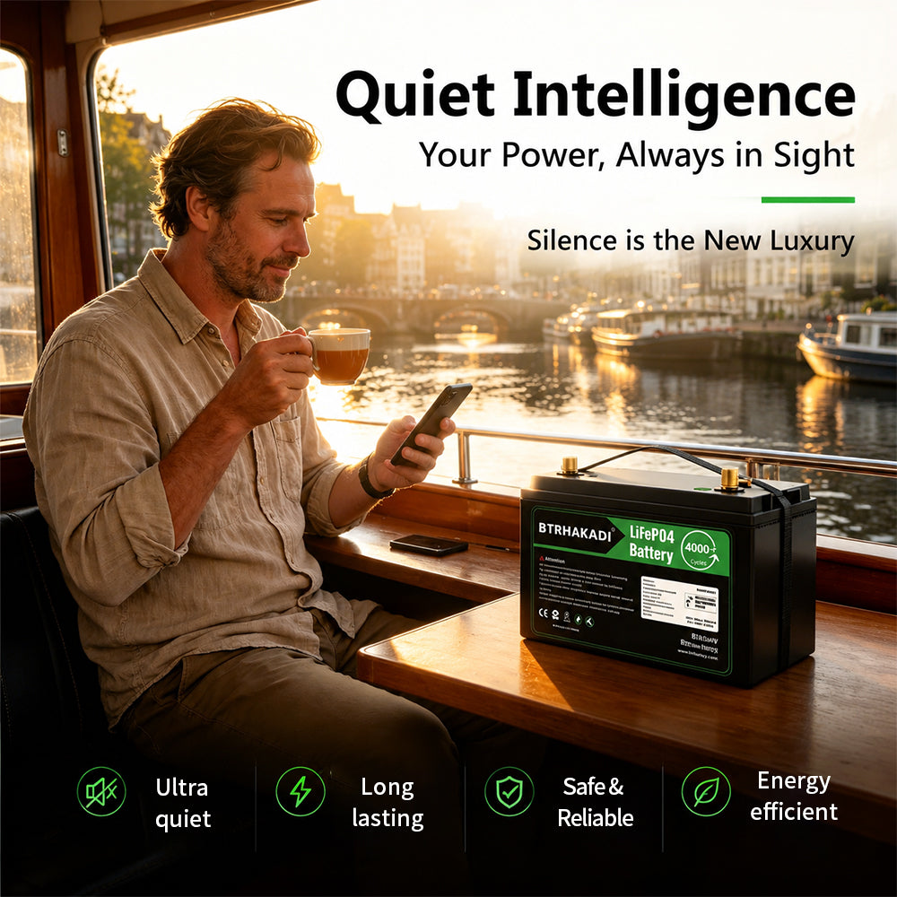 Quiet intelligence for your yacht: Monitoring your LiFePO4 battery status via mobile app while enjoying a peaceful time on board.