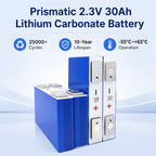 Yinlong 2.3V 30Ah LTO Cell | 25000 Cycles Lithium Titanate Battery Prismatic Cell （6 pieces/box）