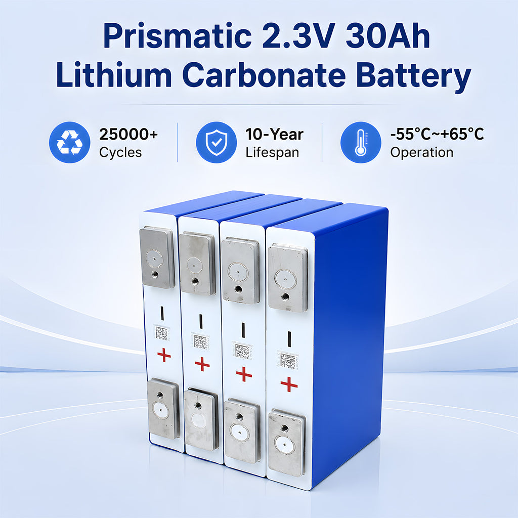 Yinlong 2.3V 30Ah LTO Cell | 25000 Cycles Lithium Titanate Battery Prismatic Cell （6 pieces/box）